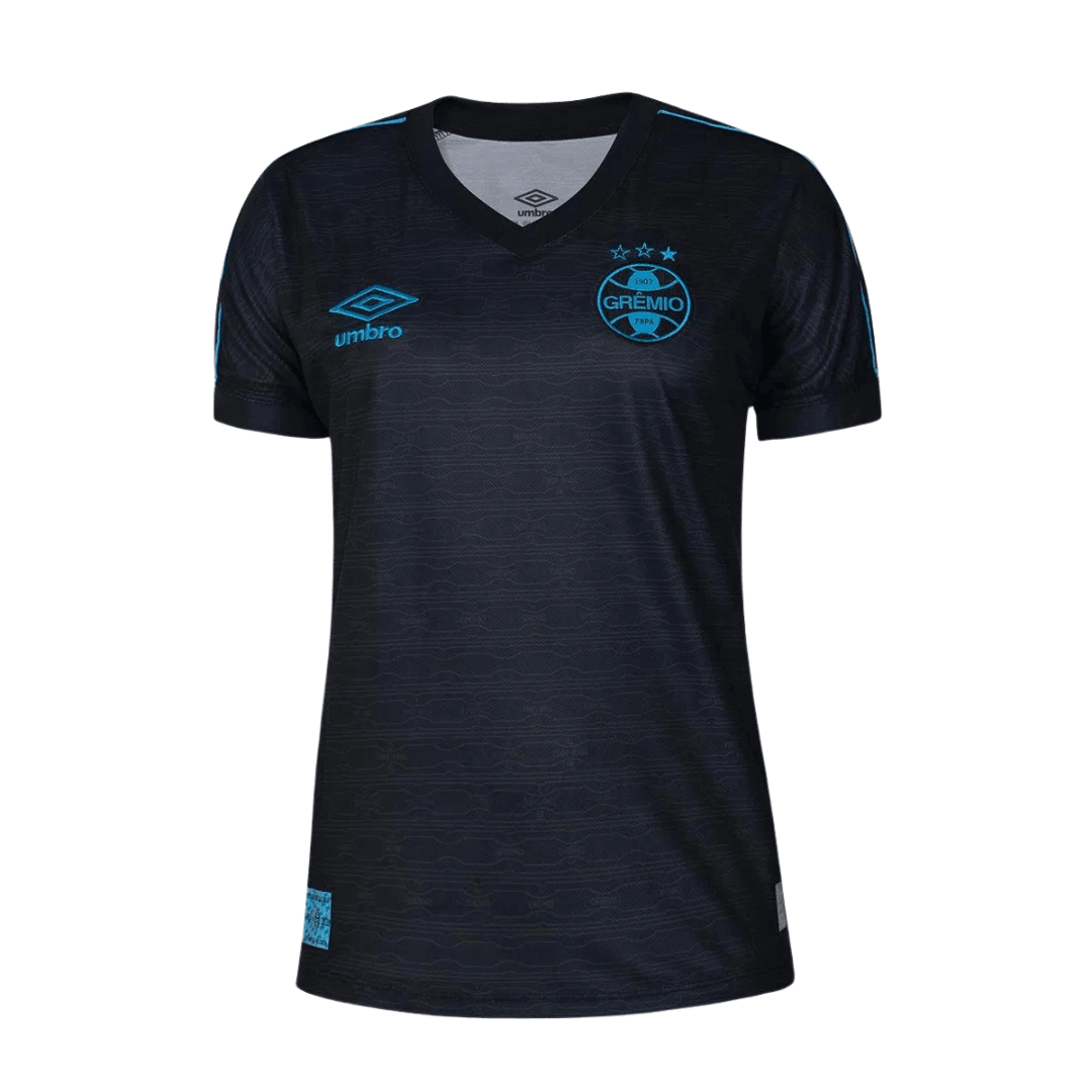 Camisa III Feminina Grêmio Umbro 2023/24 Preta