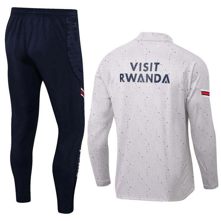 Conjunto PSG Ziper Curto Cinza